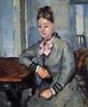 Madame Cezanne Leaning on a Table Paul Cezanne